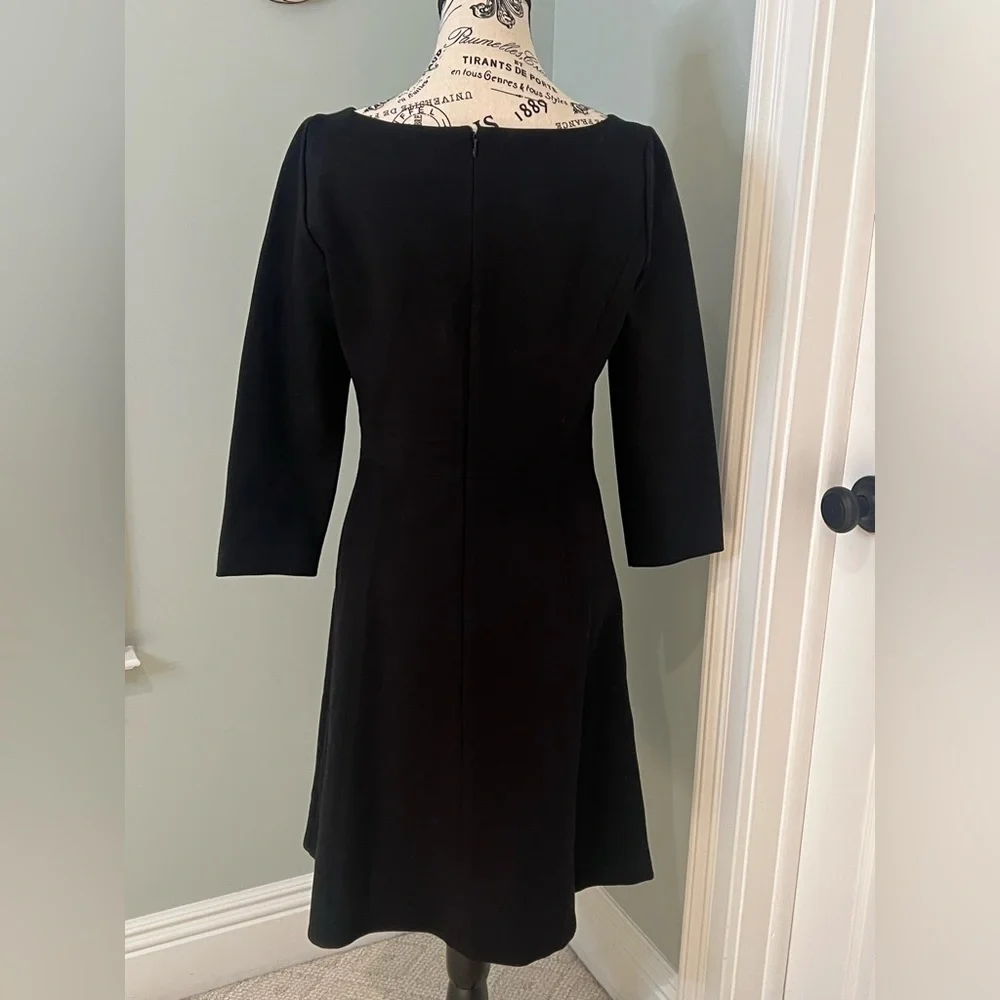 Classic Black JCrew Dress | Size 8 | Zipper | Well Made | Good Condition - Picture 3 of 11